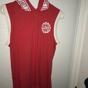 LOVE tank top hoodie